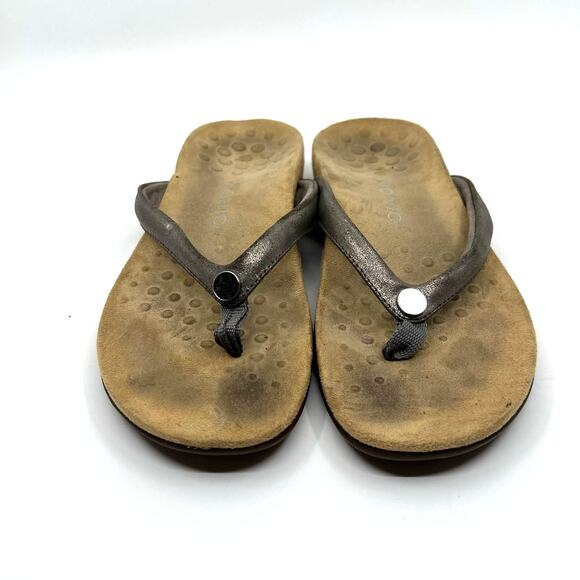 Vionic Metallic Thong Sandal Women's 8 US - Picture 2 of 8